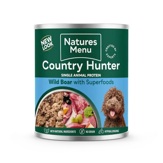 Natures Menu Country Hunter Wild Boar Can - Natural Wet Dog Food