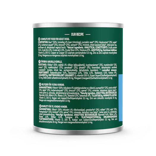 Natures Menu Country Hunter Wild Boar Can - Natural Wet Dog Food
