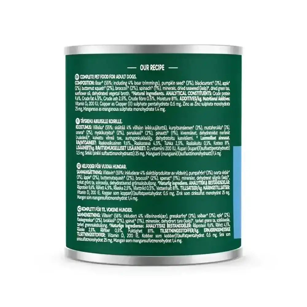 Natures Menu Country Hunter Wild Boar Can with meaty wild boar recipe