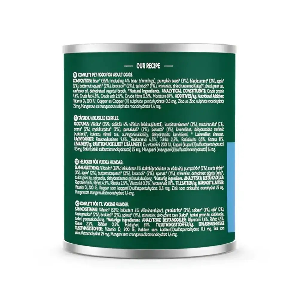 Natures Menu Country Hunter Wild Boar Can with meaty wild boar recipe