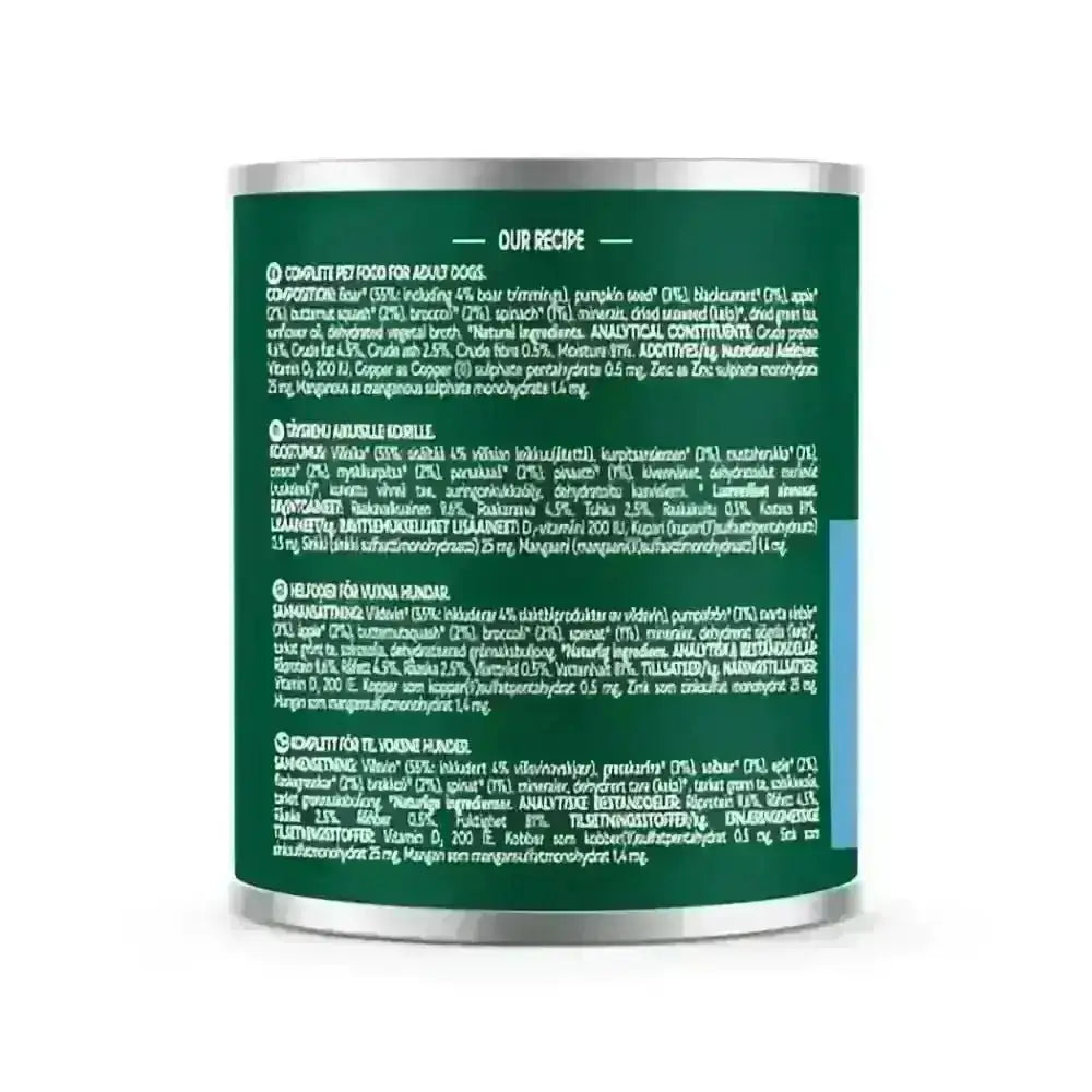 Natures Menu Country Hunter Wild Boar Can with meaty wild boar recipe