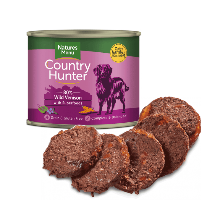 Natures Menu Country Hunter Wild Venison Can - Natural Wet Dog Food