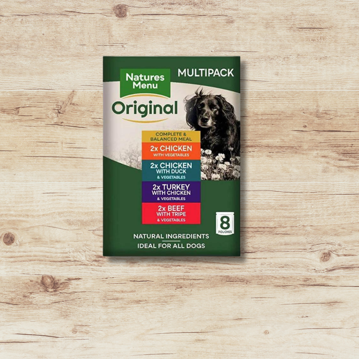 Natures Menu Dog Food Pouch - Multipack 8 x 300g - Natural Wet Dog Food