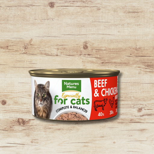 Natures Menu Especially For Cats Can Beef & Chicken 85g - Cat Food - Wet