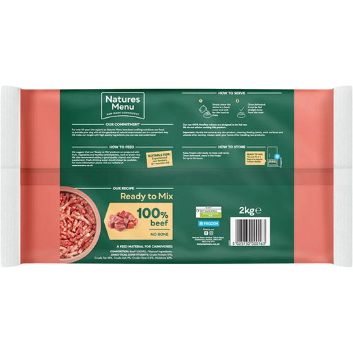 Natures Menu Raw Freeflow Beef
For Adult Dogs | Natural raw for dogs