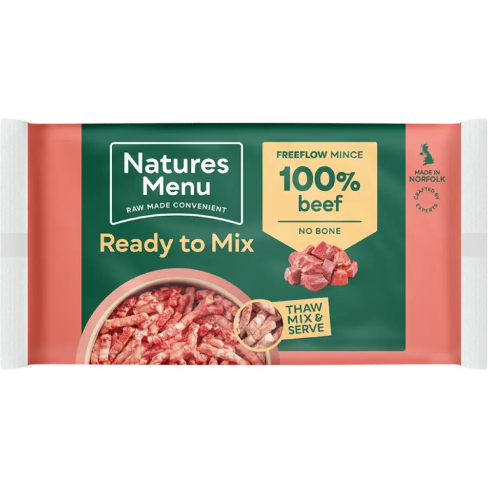 Natures Menu Raw Freeflow Beef
For Adult Dogs | Natural raw for dogs
