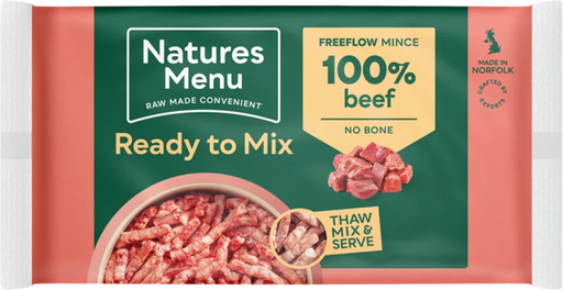 Natures Menu Raw Freeflow Beef
For Adult Dogs | Natural raw for dogs