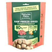 Natures Menu Freeze Dried Topper - 80/20 Beef 120g - Natural Dry Dog Food