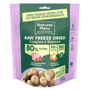 Natures Menu Freeze Dried Topper - 80/20 Turkey 120g - Natural Dry Dog Food