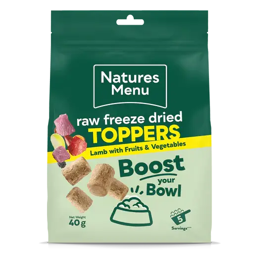Natures Menu Freeze Dried Chunks - Lamb 40g - Natural Dry Dog Food