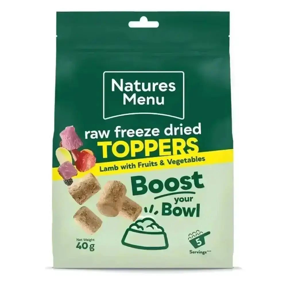 Natures Menu Freeze Dried Chunks - Lamb 40g - Natural Dry Dog Food
