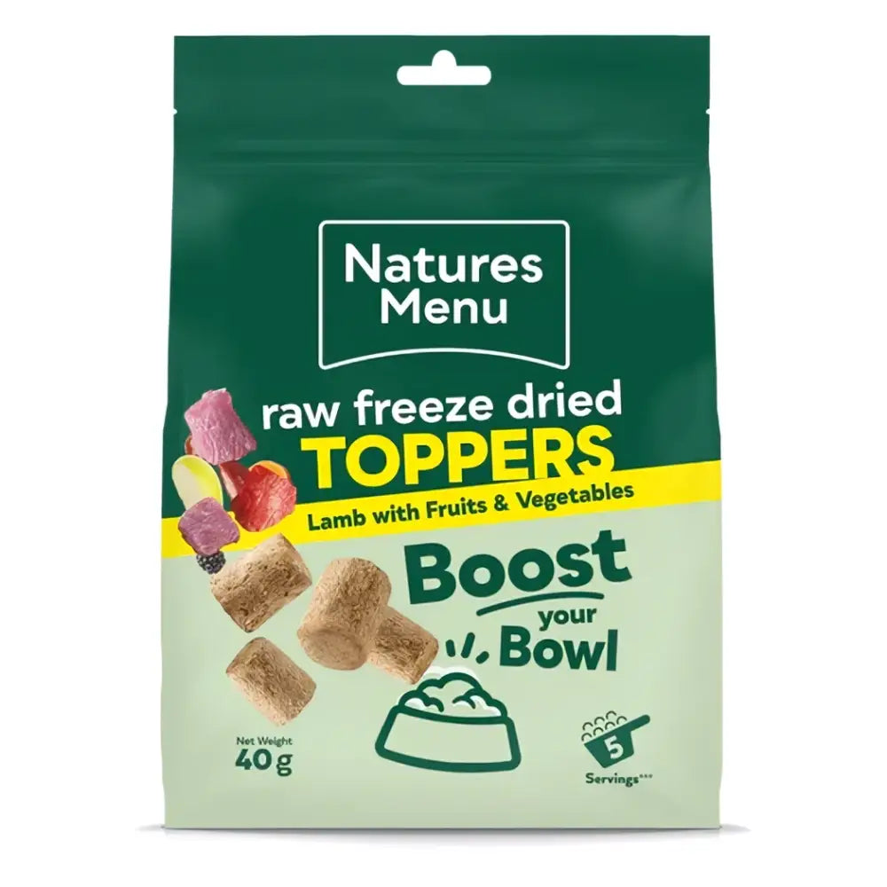 Natures Menu Freeze Dried Chunks - Lamb 40g - Natural Dry Dog Food