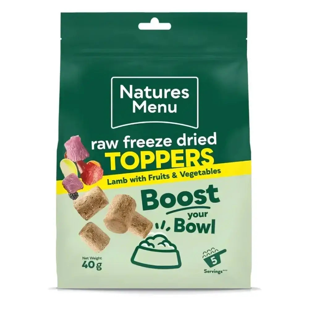 Natures Menu Freeze Dried Chunks - Lamb 40g - Natural Dry Dog Food