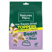 Natures Menu Freeze Dried Topper - Turkey 40g - Natural Dry Dog Food