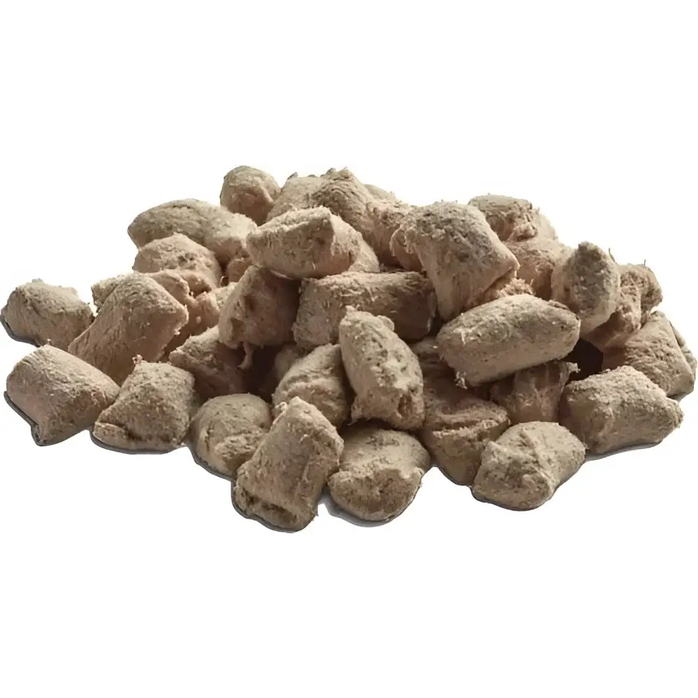 Brown textured freeze dried dog treats made from quality turkey in Natures Menu Bites 15g