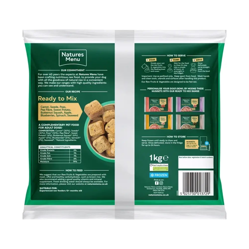 Natures Menu Fruit and Vegetable Nuggets - Natural Pet Shop