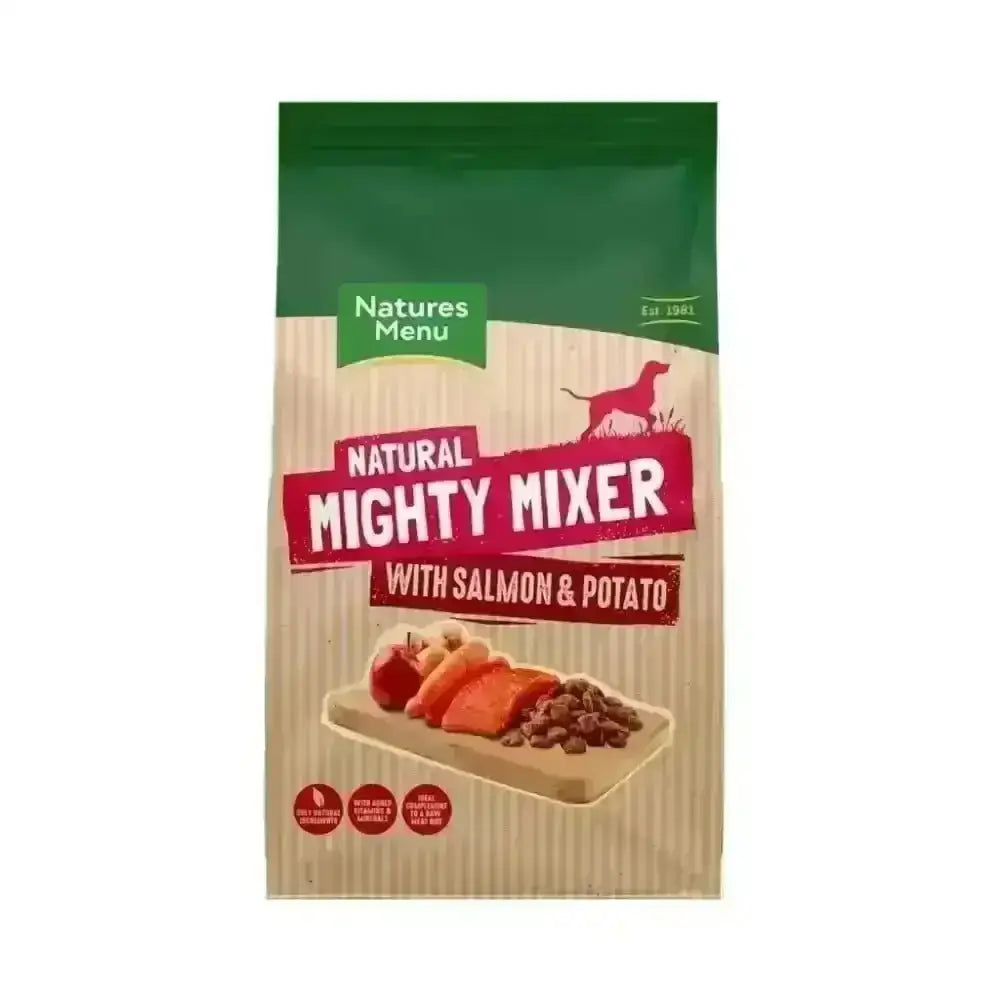Natures Menu Mighty Mixer Salmon Biscuit Bag for Nutritious Crunch