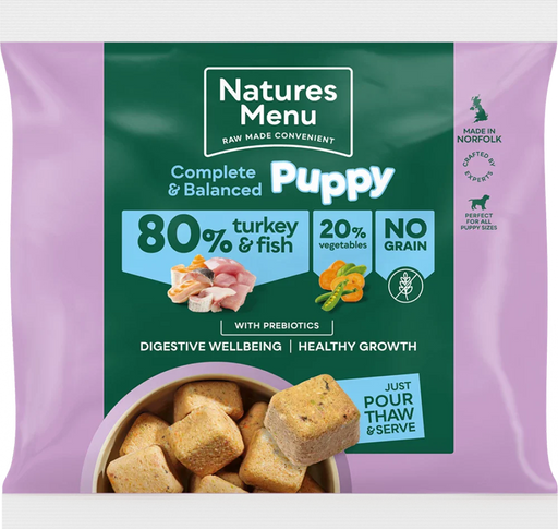 Puppy Turkey and Fish
For Puppies | Natural raw food for puppies