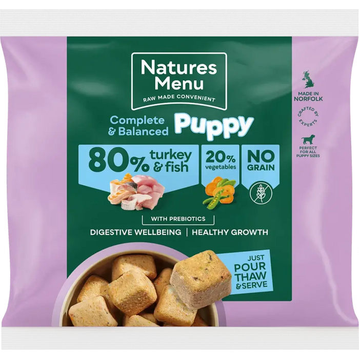 Puppy Turkey and Fish
For Puppies | Natural raw food for puppies