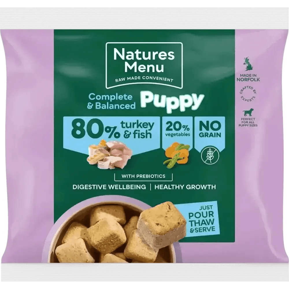 Natures Menu Turkey and Fish Puppy Food for Healthy Growth