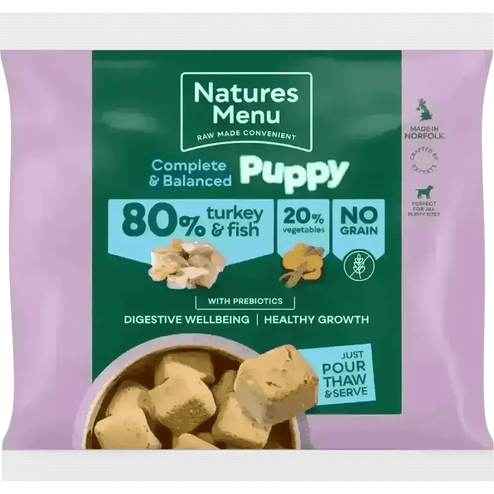 Natures Menu Turkey and Fish Puppy Food for Healthy Growth