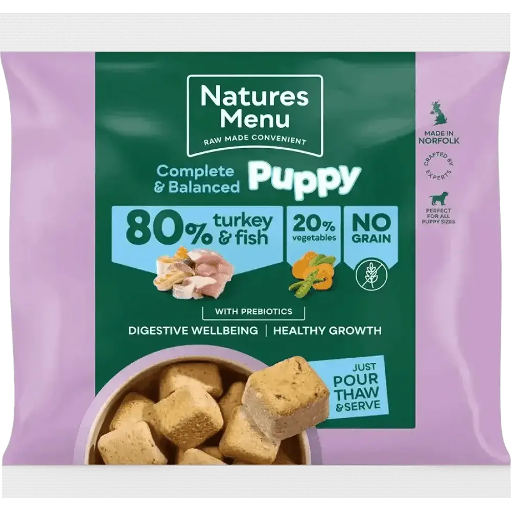 Natures Menu Turkey and Fish Puppy Food for Healthy Growth