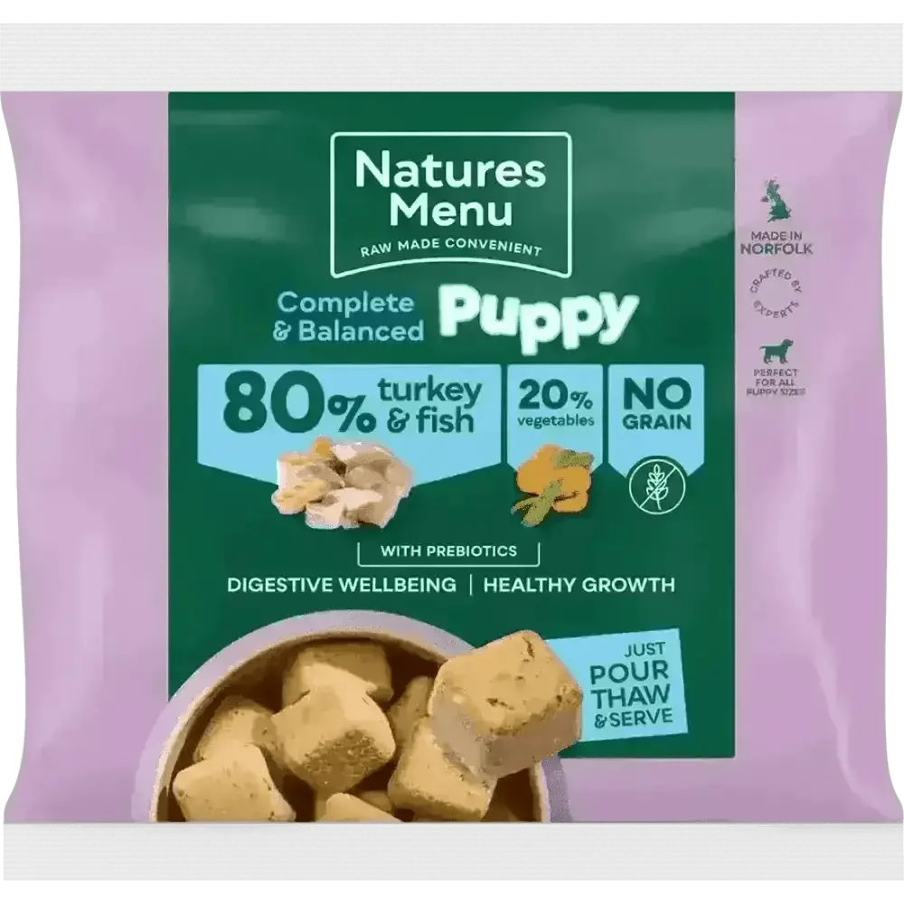 Natures Menu Turkey and Fish Puppy Food for Healthy Growth
