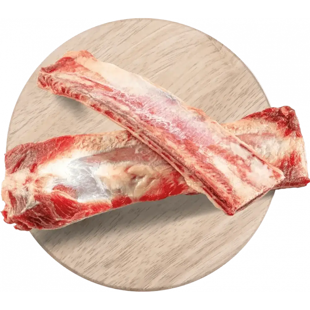 Natures Menu raw beef ribs with bone for adult dogs
