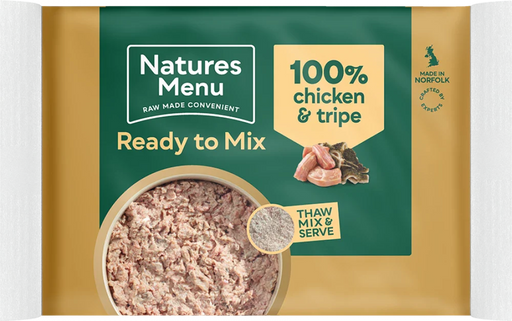 Natures Menu Raw Mince Chicken and Tripe Block | Natural raw dog food