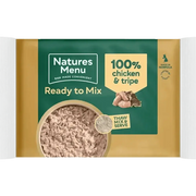Natures Menu Raw Chicken and Tripe Block in single serve packs