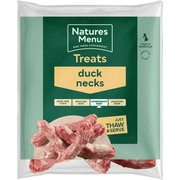 Natures Menu Raw Duck Necks for Dogs in green white package