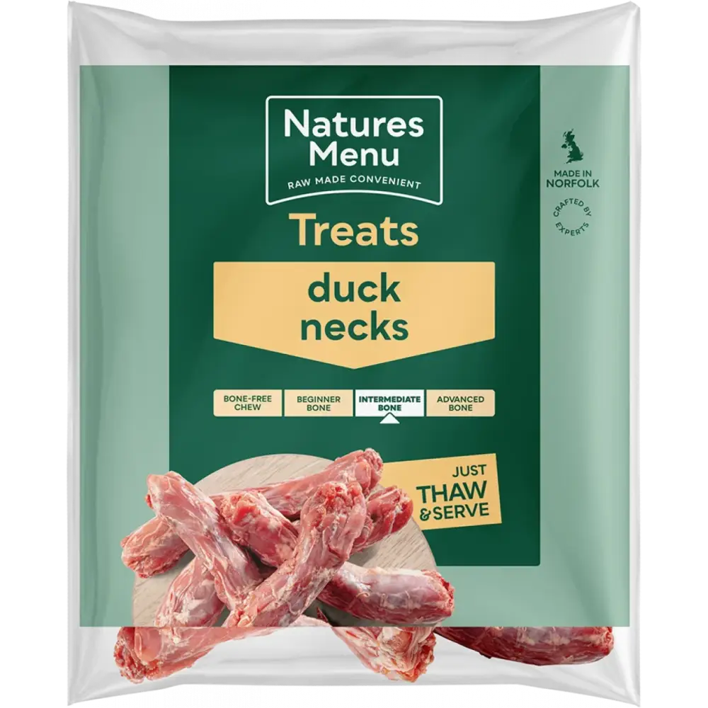 Natures Menu Raw Duck Neck Treats | Natural raw treats for dogs