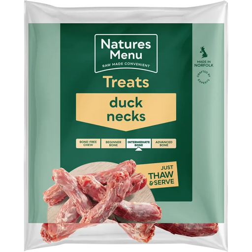 Natures Menu Raw Duck Neck Treats | Natural raw treats for dogs