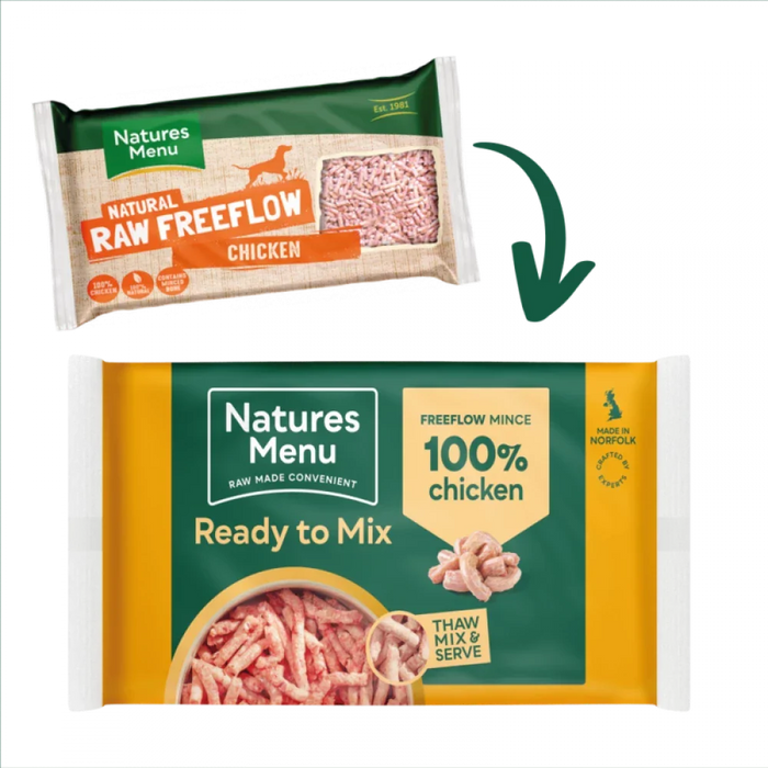 Natures Menu Raw Freeflow Chicken | Natural raw for dogs