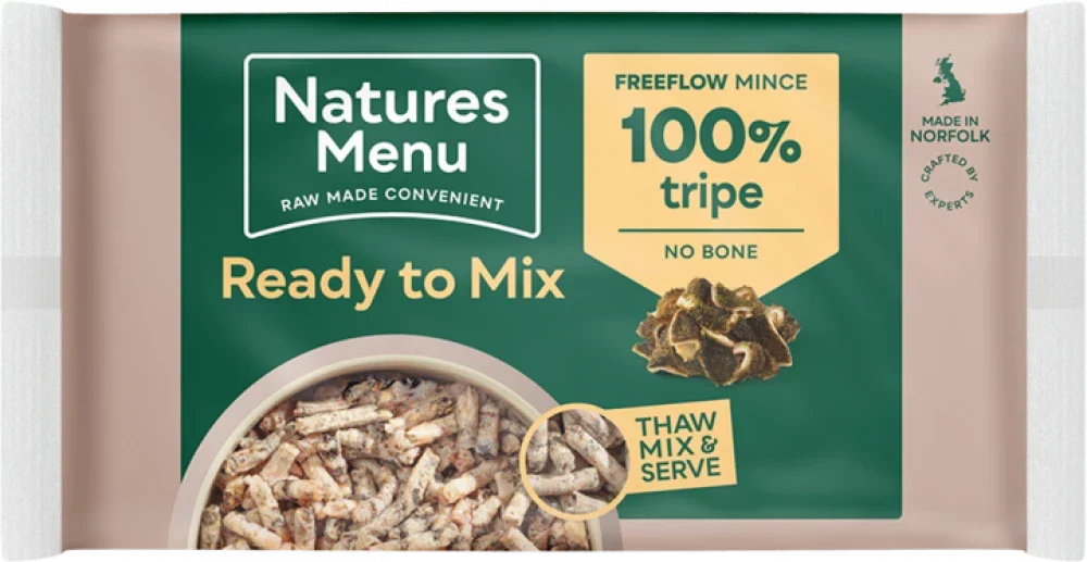 Natures Menu Raw Freeflow Tripe
For Adult Dogs | Natural raw food for adult dogs