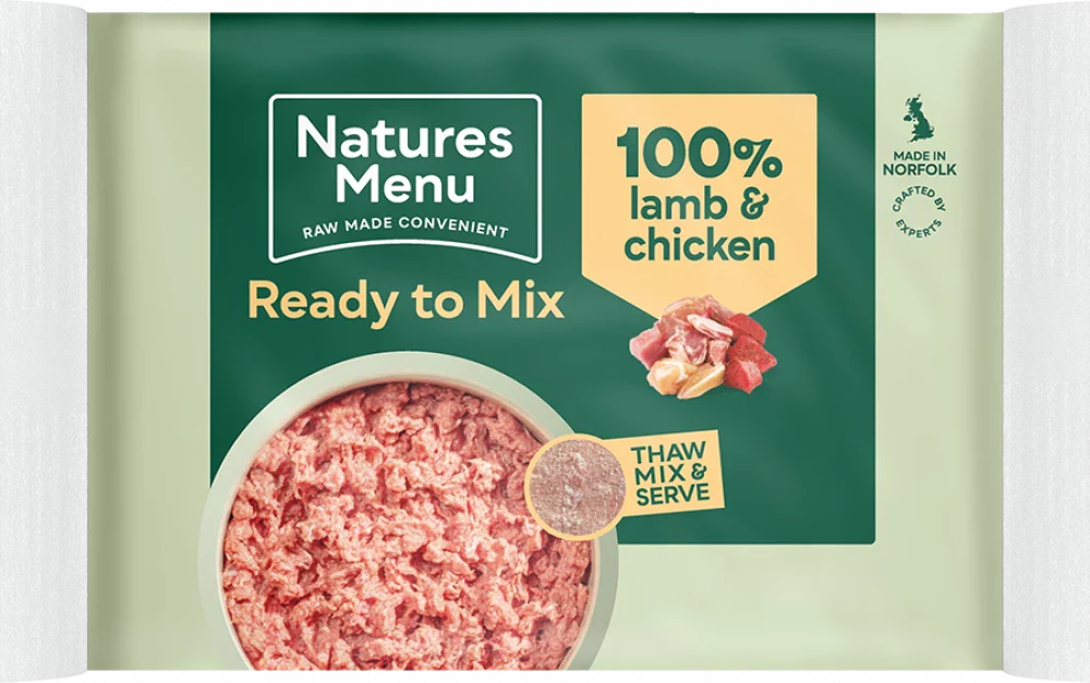 Natures Menu Raw Lamb & Chicken Mince Blocks | Natural raw dog food