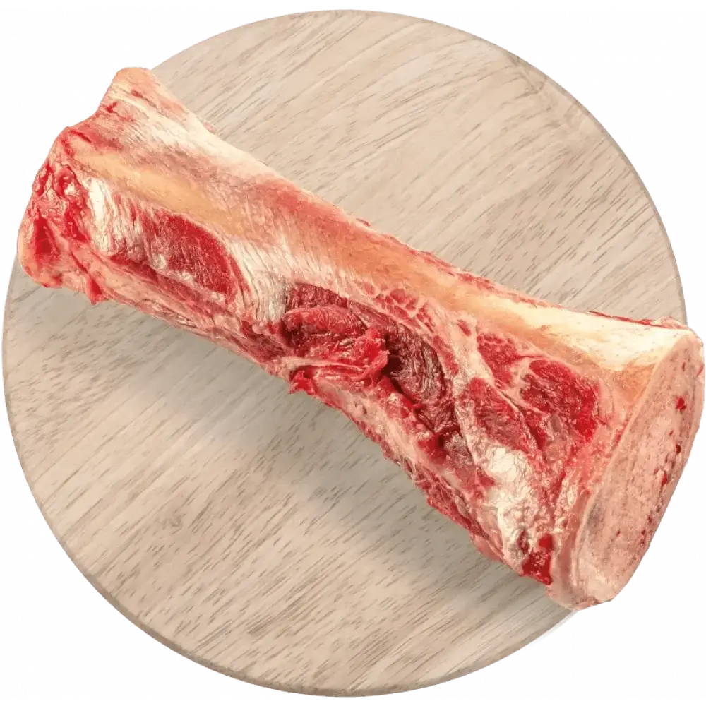 Natures Menu classic marrow bone with red white marbling for experienced raw fed dogs