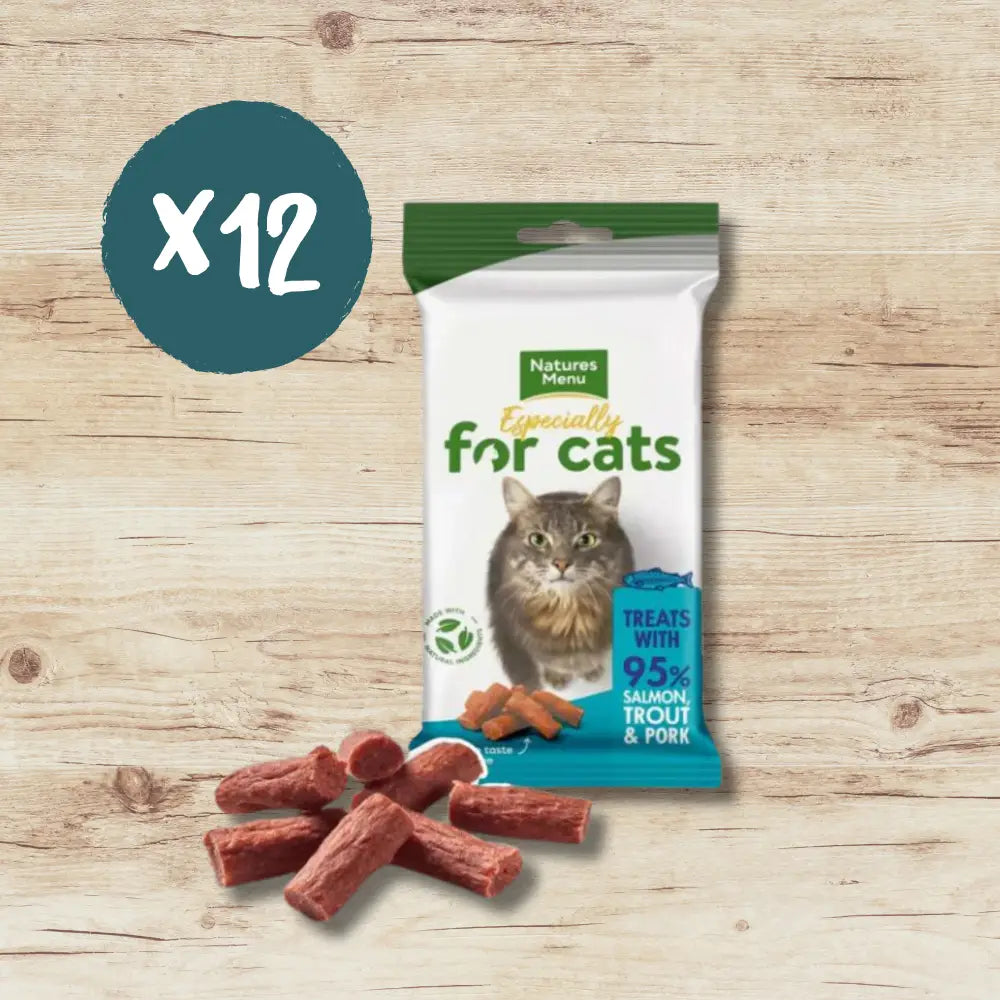 Natures Menu Salmon & Trout Mini Treats with real meat, 95% natural ingredients