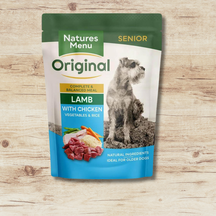 Natures Menu Senior Dog Food Pouch Lamb with Chicken