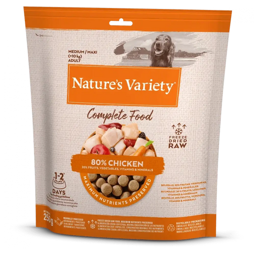 Nature's Variety Complete Freeze Dried Food Adult Chicken 250g Natures Variety