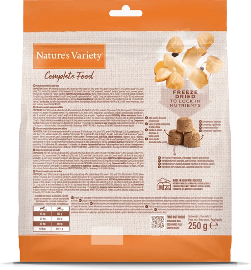 Nature's Variety Complete Freeze Dried Food Adult Chicken 250g Natures Variety