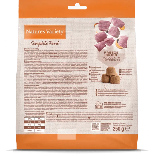 Nature's Variety Complete Freeze Dried Food Adult Lamb 250g Natures Variety