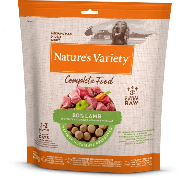 Nature's Variety Complete Freeze Dried Food Adult Lamb 250g Natures Variety