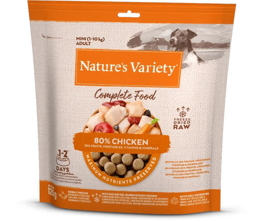 Nature's Variety Complete Freeze Dried Food - Chicken 120g Dog Food - Dry Natures Variety