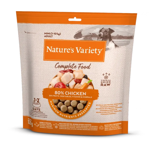 Nature's Variety Complete Freeze Dried Food - Chicken 120g Dog Food - Dry Natures Variety