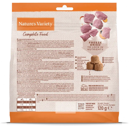 Nature's Variety Complete Freeze Dried Food - Lamb 120g Dog Food - Dry Natures Variety