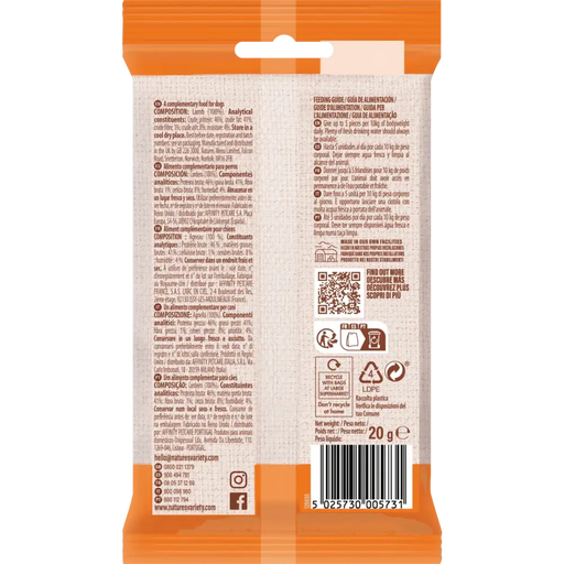 Nature's Variety Freeze Dried Lamb Bites 20g Dog Treats Natures Variety