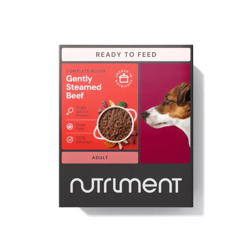 Nutriment Gently Steamed Beef 395g - Natural Wet Dog Food