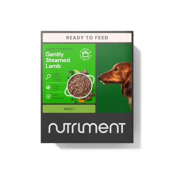 Nutriment Gently Steamed Lamb 395g
Raw Dog Food