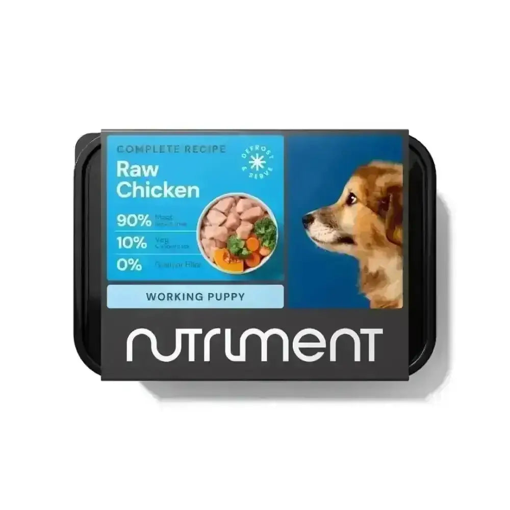 Nutriment Puppy Raw Chicken 500g Tray with Essential Nutrition